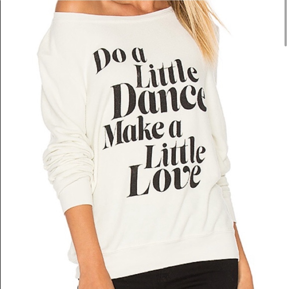 Vintage Wildfox Do A Little Dance Make a Little Love sweatshirt medium